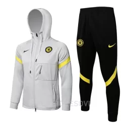 Chelsea Komplet Jakne za Trening s Kapuljačom 2022/23 Svijetlo siva