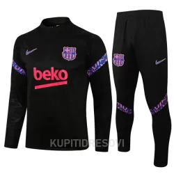 Dječji FC Barcelona Komplet Sweatshirts Četvrt-Zip 2022/23 Crna Dječji FC Barcelona Komplet Sweatshirts Četvrt-Zip 2022/23 Crna