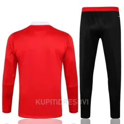 Dječji FC Bayern München Komplet Sweatshirts Četvrt-Zip 2022/23 Crvena