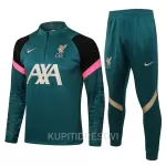 Dječji Liverpool Komplet Sweatshirts Četvrt-Zip 2022/23 Zelena
