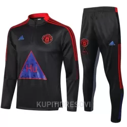 Dječji Manchester United Komplet Sweatshirts Četvrt-Zip 2022/23 Tamno siva Dječji Manchester United Komplet Sweatshirts Četvrt-Zip 2022/23 Tamno siva