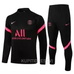 Dječji Paris Saint-Germain Komplet Sweatshirts Četvrt-Zip 2022/23 Crna