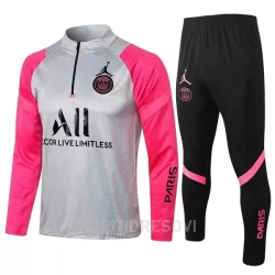 Dječji Paris Saint-Germain Komplet Sweatshirts Četvrt-Zip 2022/23 Svijetlo siva ružičasta Dječji Paris Saint-Germain Komplet Sweatshirts Četvrt-Zip 2022/23 Svijetlo siva ružičasta