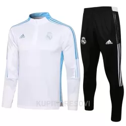 Dječji Real Madrid Komplet Sweatshirts Četvrt-Zip 2022/23 Bijela Dječji Real Madrid Komplet Sweatshirts Četvrt-Zip 2022/23 Bijela