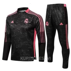 Dječji Real Madrid Komplet Sweatshirts Četvrt-Zip 2022/23 Crno crvena Dječji Real Madrid Komplet Sweatshirts Četvrt-Zip 2022/23 Crno crvena