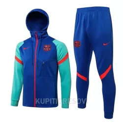 FC Barcelona Komplet Jakne za Trening s Kapuljačom 2022/23 Plavo zelena FC Barcelona Komplet Jakne za Trening s Kapuljačom 2022/23 Plavo zelena