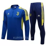 Juventus Komplet Sweatshirts Četvrt-Zip 2022/23 Plavo žuta