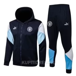 Manchester City Komplet Jakne za Trening s Kapuljačom 2022/23 Plava Manchester City Komplet Jakne za Trening s Kapuljačom 2022/23 Plava
