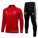 Manchester United Komplet Sweatshirts Četvrt-Zip 2022/23 Crveno bijela