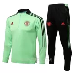 Manchester United Komplet Sweatshirts Četvrt-Zip 2022/23 Zelena
