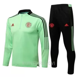 Manchester United Komplet Sweatshirts Četvrt-Zip 2022/23 Zelena Manchester United Komplet Sweatshirts Četvrt-Zip 2022/23 Zelena