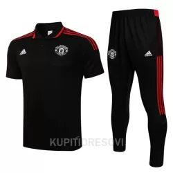 Manchester United Polo za Trening 2022/23 Crno Crveno Crna Manchester United Polo za Trening 2022/23 Crno Crveno Crna