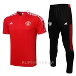 Manchester United Polo za Trening 2022/23 Crveno bijela