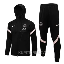 Paris Saint-Germain Komplet Jakne za Trening s Kapuljačom 2022/23 Crno ružičasta Paris Saint-Germain Komplet Jakne za Trening s Kapuljačom 2022/23 Crno ružičasta