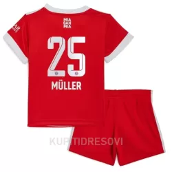 Dječji Dresovi FC Bayern München Müller 25 Domaći 2022/23 Dječji Dresovi FC Bayern München Müller 25 Domaći 2022/23