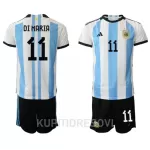Dječji Dresovi Argentina Angel Di Maria 11 Domaći SP 2022