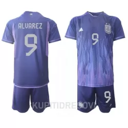 Dječji Dresovi Argentina Julian Alvarez 9 Gostujući SP 2022 Dječji Dresovi Argentina Julian Alvarez 9 Gostujući SP 2022