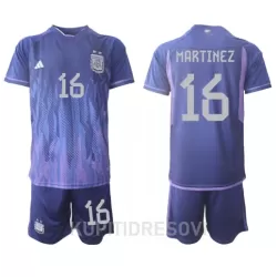 Dječji Dresovi Argentina Lisandro Martinez 16 Gostujući SP 2022