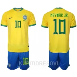 Dječji Dresovi Brazil Neymar Jr 10 Domaći SP 2022 Dječji Dresovi Brazil Neymar Jr 10 Domaći SP 2022