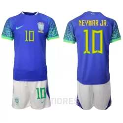 Dječji Dresovi Brazil Neymar Jr 10 Gostujući SP 2022 Dječji Dresovi Brazil Neymar Jr 10 Gostujući SP 2022