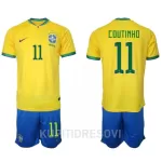 Dječji Dresovi Brazil Philippe Coutinho 11 Domaći SP 2022