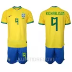 Dječji Dresovi Brazil Richarlison 9 Domaći SP 2022