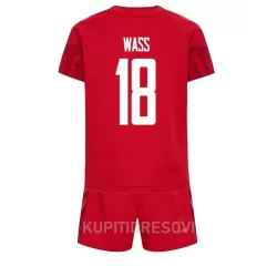 Dječji Dresovi Danska Daniel Wass 18 Domaći SP 2022 Dječji Dresovi Danska Daniel Wass 18 Domaći SP 2022