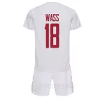 Dječji Dresovi Danska Daniel Wass 18 Gostujući SP 2022