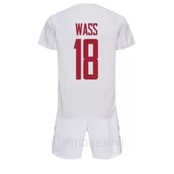 Dječji Dresovi Danska Daniel Wass 18 Gostujući SP 2022 Dječji Dresovi Danska Daniel Wass 18 Gostujući SP 2022