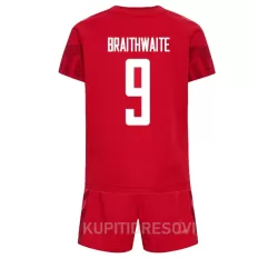 Dječji Dresovi Danska Martin Braithwaite 9 Domaći SP 2022 Dječji Dresovi Danska Martin Braithwaite 9 Domaći SP 2022