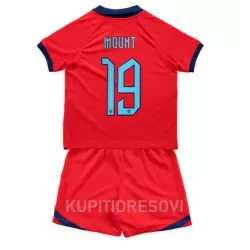 Dječji Dresovi Engleska Mason Mount 19 Gostujući SP 2022 Dječji Dresovi Engleska Mason Mount 19 Gostujući SP 2022