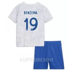Dječji Dresovi Francuska Karim Benzema 19 Gostujući SP 2022 Dječji Dresovi Francuska Karim Benzema 19 Gostujući SP 2022