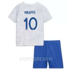 Dječji Dresovi Francuska Kylian Mbappé 10 Gostujući SP 2022 Dječji Dresovi Francuska Kylian Mbappé 10 Gostujući SP 2022