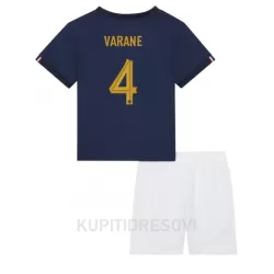 Dječji Dresovi Francuska Raphael Varane 4 Domaći SP 2022 Dječji Dresovi Francuska Raphael Varane 4 Domaći SP 2022