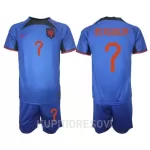 Dječji Dresovi Nizozemska Steven Bergwijn 7 Gostujući SP 2022