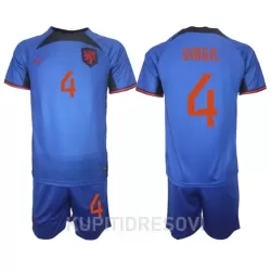 Dječji Dresovi Nizozemska Virgil van Dijk 4 Gostujući SP 2022 Dječji Dresovi Nizozemska Virgil van Dijk 4 Gostujući SP 2022