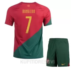 Dječji Dresovi Portugal Cristiano Ronaldo 7 Domaći SP 2022 Dječji Dresovi Portugal Cristiano Ronaldo 7 Domaći SP 2022