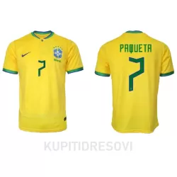 Dresovi Brazil Lucas Paqueta 7 Domaći SP 2022 Dresovi Brazil Lucas Paqueta 7 Domaći SP 2022