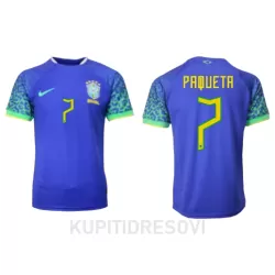 Dresovi Brazil Lucas Paqueta 7 Gostujući SP 2022 Dresovi Brazil Lucas Paqueta 7 Gostujući SP 2022