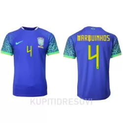 Dresovi Brazil Marquinhos 4 Gostujući SP 2022 Dresovi Brazil Marquinhos 4 Gostujući SP 2022