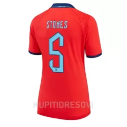 Ženski Dresovi Engleska John Stones 5 Gostujući SP 2022 Ženski Dresovi Engleska John Stones 5 Gostujući SP 2022