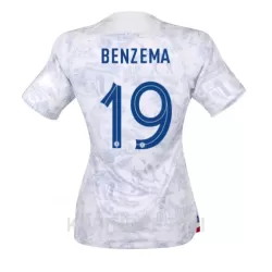 Ženski Dresovi Francuska Karim Benzema 19 Gostujući SP 2022 Ženski Dresovi Francuska Karim Benzema 19 Gostujući SP 2022