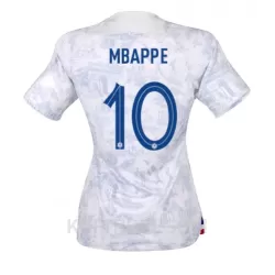 Ženski Dresovi Francuska Kylian Mbappé 10 Gostujući SP 2022 Ženski Dresovi Francuska Kylian Mbappé 10 Gostujući SP 2022