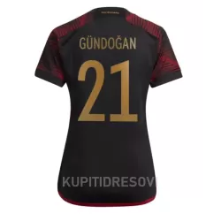 Ženski Dresovi Njemačka Ilkay Gündogan 21 Gostujući SP 2022 Ženski Dresovi Njemačka Ilkay Gündogan 21 Gostujući SP 2022