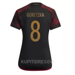 Ženski Dresovi Njemačka Leon Goretzka 8 Gostujući SP 2022 Ženski Dresovi Njemačka Leon Goretzka 8 Gostujući SP 2022