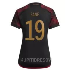 Ženski Dresovi Njemačka Leroy Sané 19 Gostujući SP 2022 Ženski Dresovi Njemačka Leroy Sané 19 Gostujući SP 2022