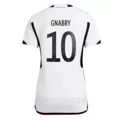 Ženski Dresovi Njemačka Serge Gnabry 10 Domaći SP 2022 Ženski Dresovi Njemačka Serge Gnabry 10 Domaći SP 2022