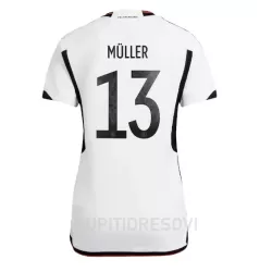Ženski Dresovi Njemačka Thomas Müller 13 Domaći SP 2022 Ženski Dresovi Njemačka Thomas Müller 13 Domaći SP 2022