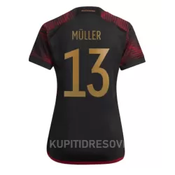 Ženski Dresovi Njemačka Thomas Müller 13 Gostujući SP 2022 Ženski Dresovi Njemačka Thomas Müller 13 Gostujući SP 2022