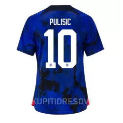 Ženski Dresovi SAD Christian Pulisic 10 Gostujući SP 2022 Ženski Dresovi SAD Christian Pulisic 10 Gostujući SP 2022